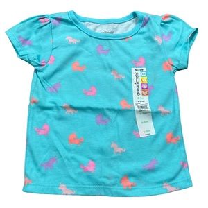 🔴 NWT Garanimals Baby Girl Unicorn Tee Shirt 6-9 Months
